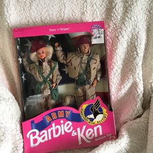 Barbie and Ken Army dolls